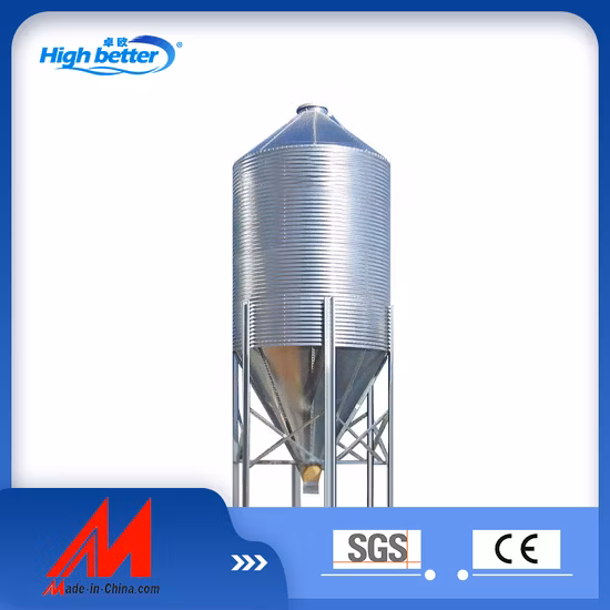 Precio de fábrica de placa de acero galvanizado en caliente Silo de alimentación para pollo